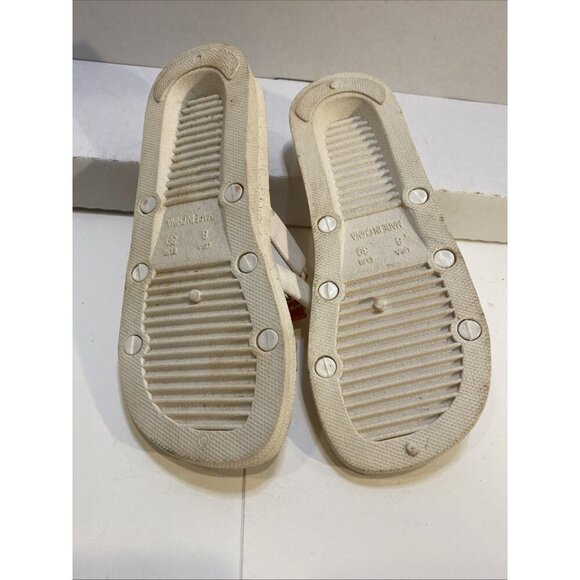 FRISKY BRAND TAN BEADED SANDOLS Size 8 ~ New - Picture 5 of 9